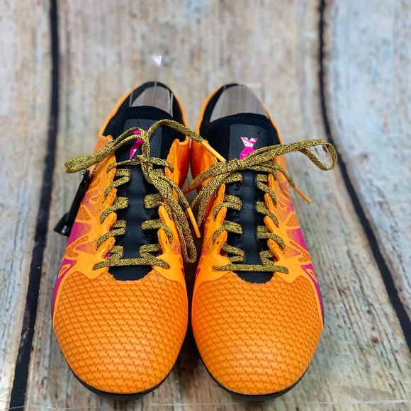ADIDAS NIB Gold Pink X15+Primeknit Soccer Shoes LAST PAIR! - Picture 9 of 16